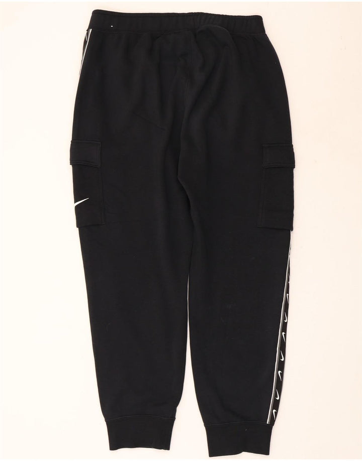 NIKE Mens Graphic Cargo Tracksuit Trousers Joggers Large  Navy Blue Cotton
