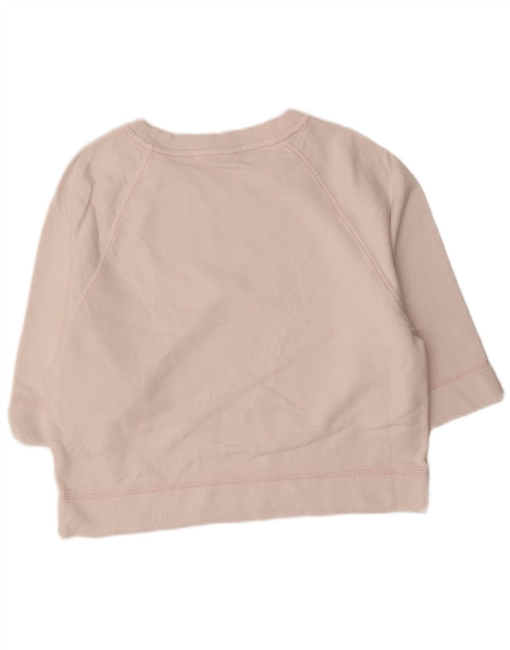 Tommy Hilfiger Womens 3/4 Sleeve Sweatshirt Jumper UK 14 Medium White