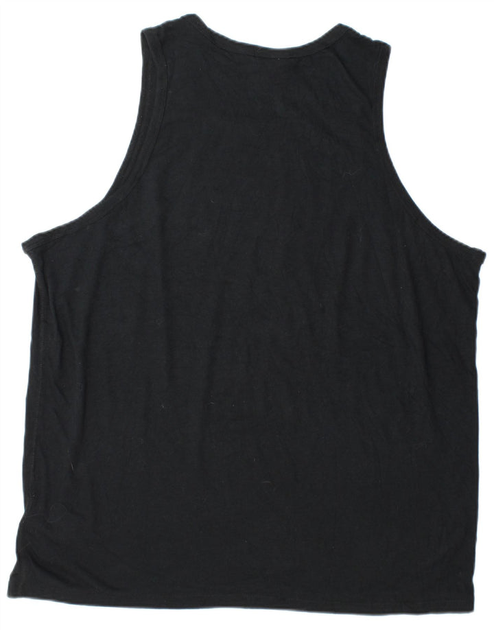 NIKE Mens Graphic Vest Top XL Black Polyester