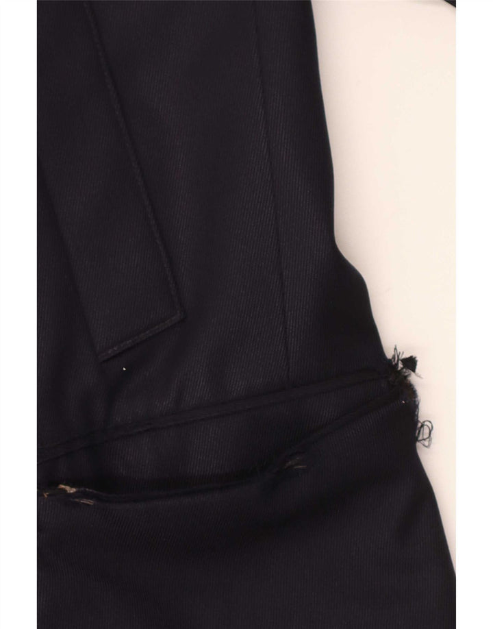 Boggi Mens Overcoat IT 46 Small Navy Blue Wool