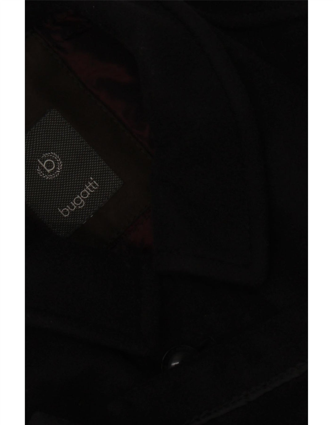 Bugatti Mens Overcoat UK 42 XL Black Wool