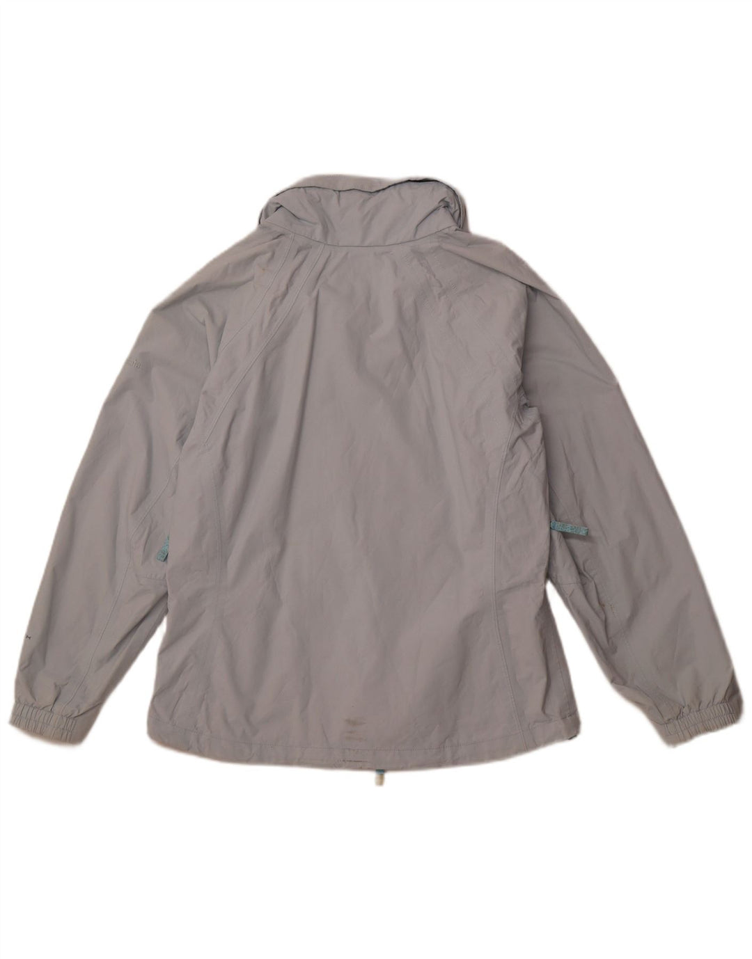 COLUMBIA Womens Hooded Windbreaker Jacket UK 14 Medium Blue Nylon Sports