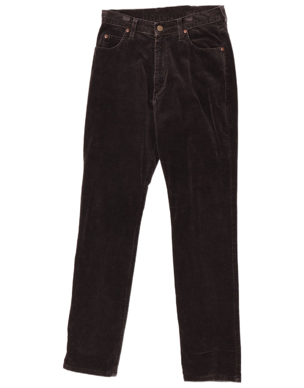Lee Womens Dallas Velvet Casual Trousers W30 L31 Brown Cotton