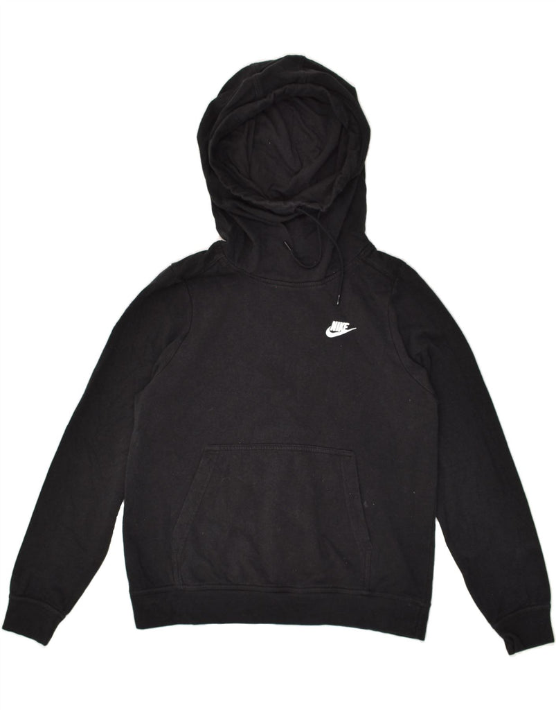 NIKE Womens Hoodie Jumper UK 14 Medium Black Vintage Nike and Second-Hand Nike from Messina Hembry 