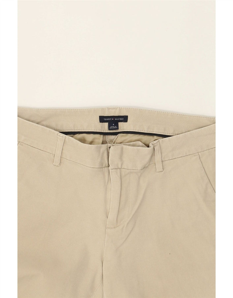 TOMMY HILFIGER Womens Slim Chino Trousers US 4 Small W30 L27  Beige Cotton | Vintage Tommy Hilfiger | Thrift | Second-Hand Tommy Hilfiger | Used Clothing | Messina Hembry 