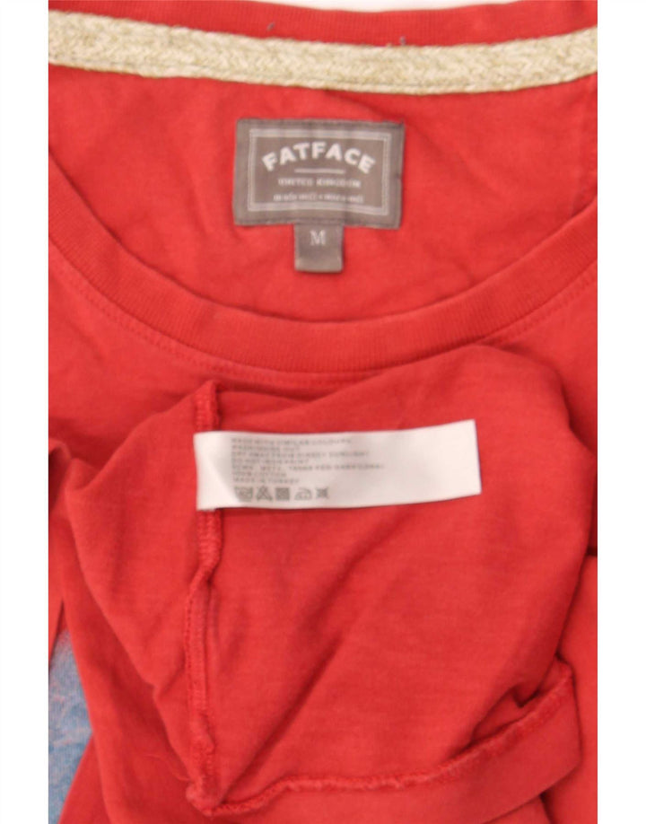 Fat Face Mens Graphic T-Shirt Top Medium Red Cotton