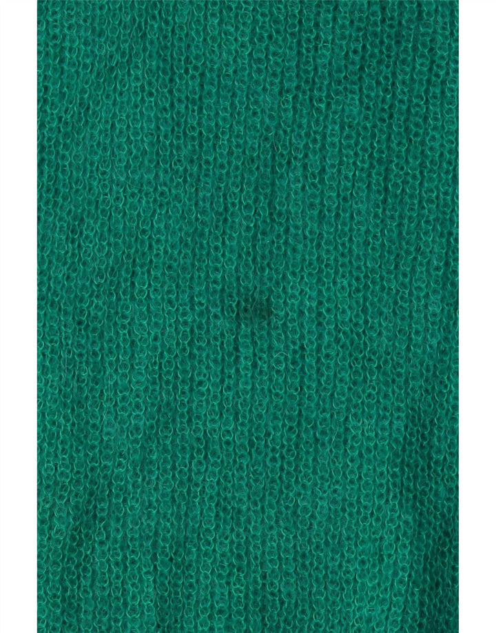 Vintage Womens Oversized Turtle Neck Jumper Sweater UK 18 XL Green