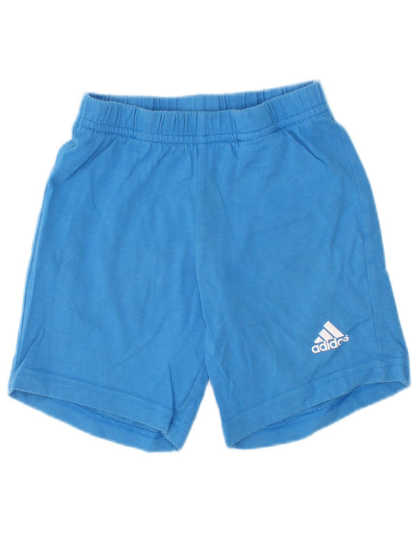 Adidas Boys Sport Shorts 2-3 Years Blue Cotton