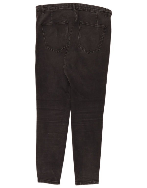 Zara Womens Slim Jeans EU 46 2XL W36 L28 Black Cotton