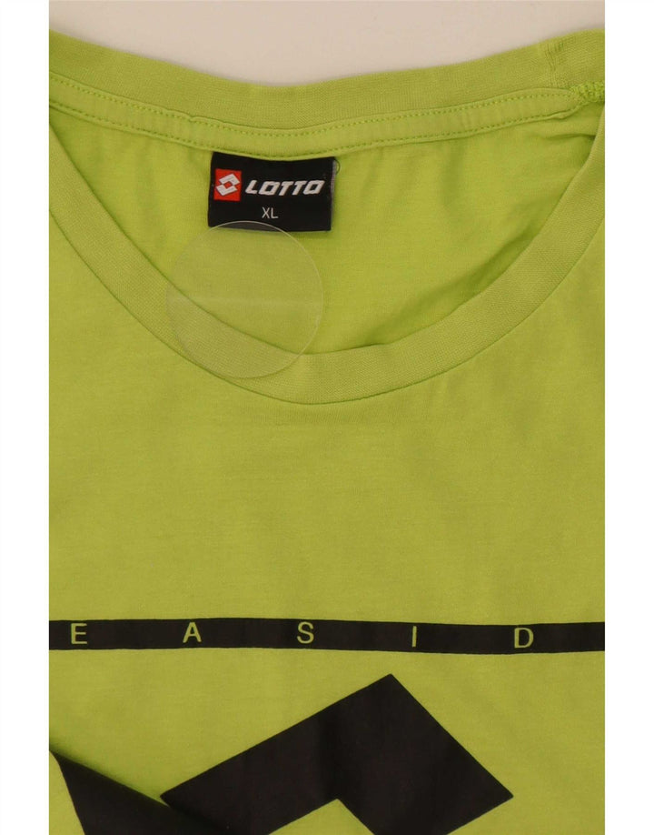 Lotto Mens Graphic T-Shirt Top XL Green