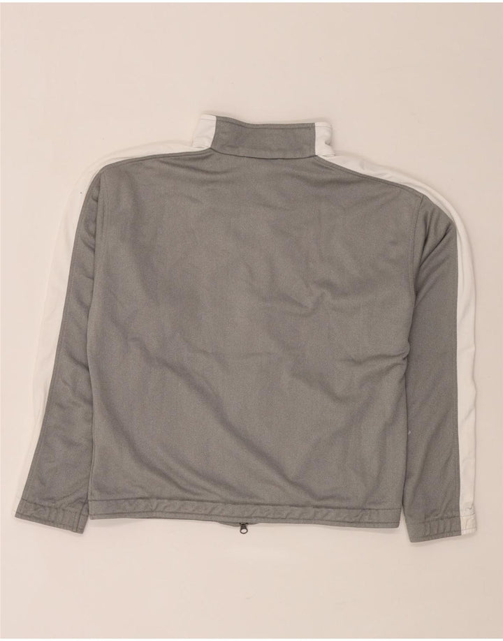 Puma Womens Tracksuit Top Jacket UK 12 Medium Grey Colourblock Polyester