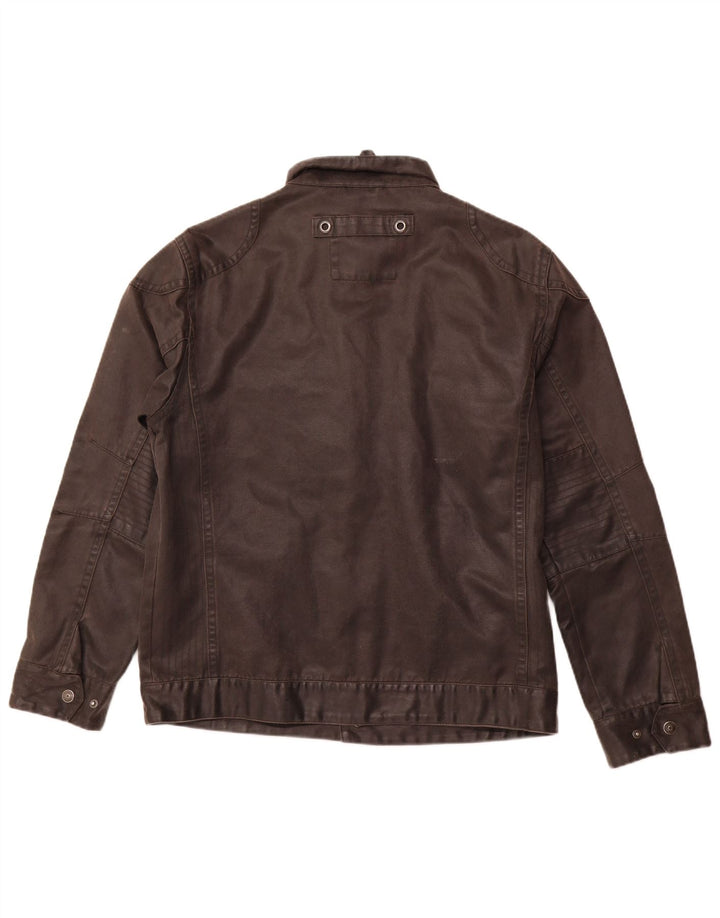 ENGBERS Mens Utility Jacket UK 40 Large Black Cotton