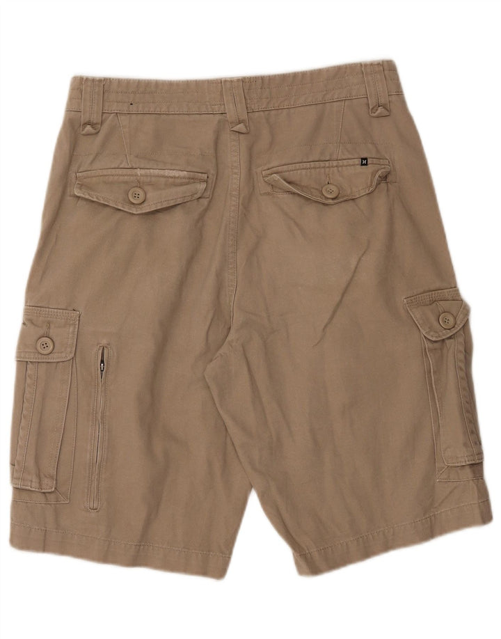 HURLEY Mens Cargo Shorts W30 Medium Beige Cotton