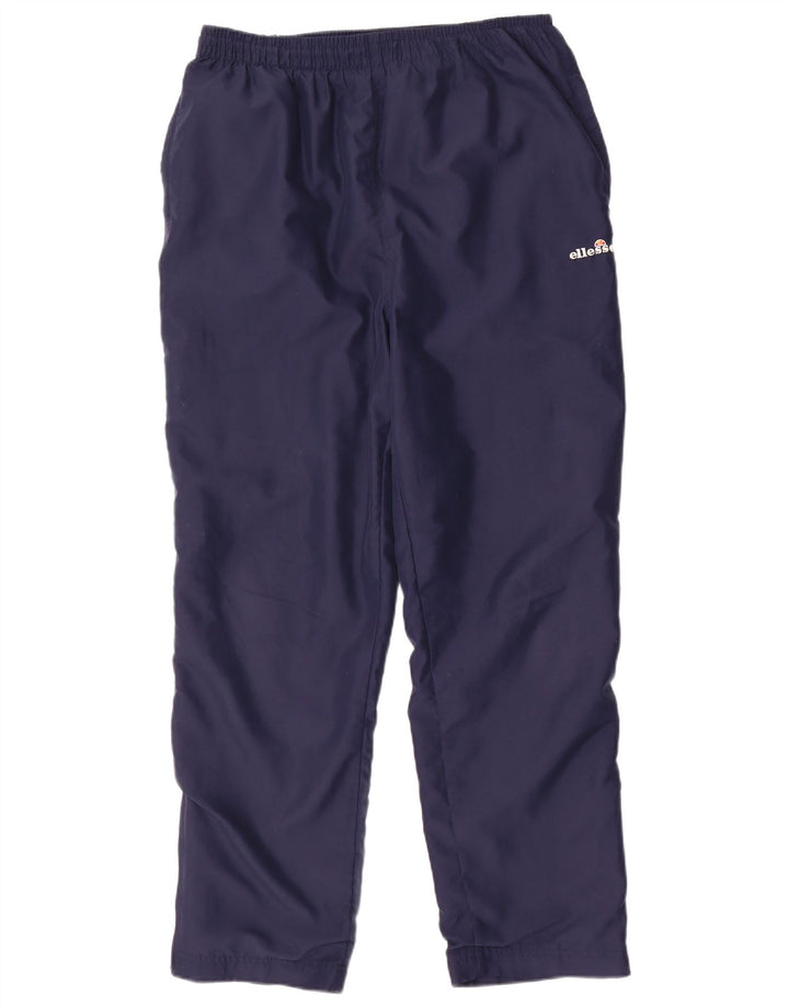 ELLESSE Mens Tracksuit Trousers Large  Navy Blue Polyester