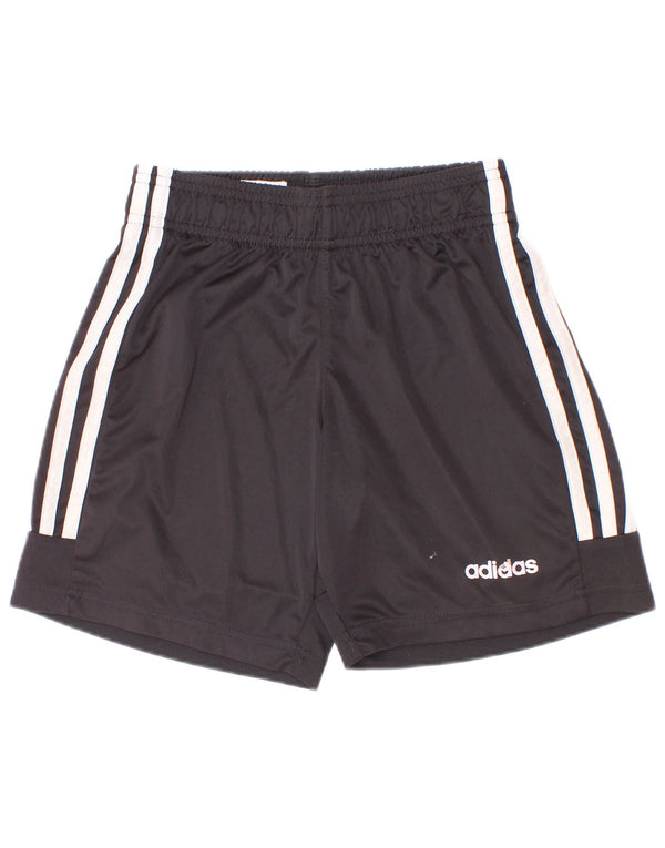 Adidas Boys Sport Shorts 9-10 Years Black Polyester