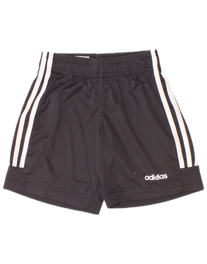 Adidas Boys Sport Shorts 9-10 Years Black Polyester