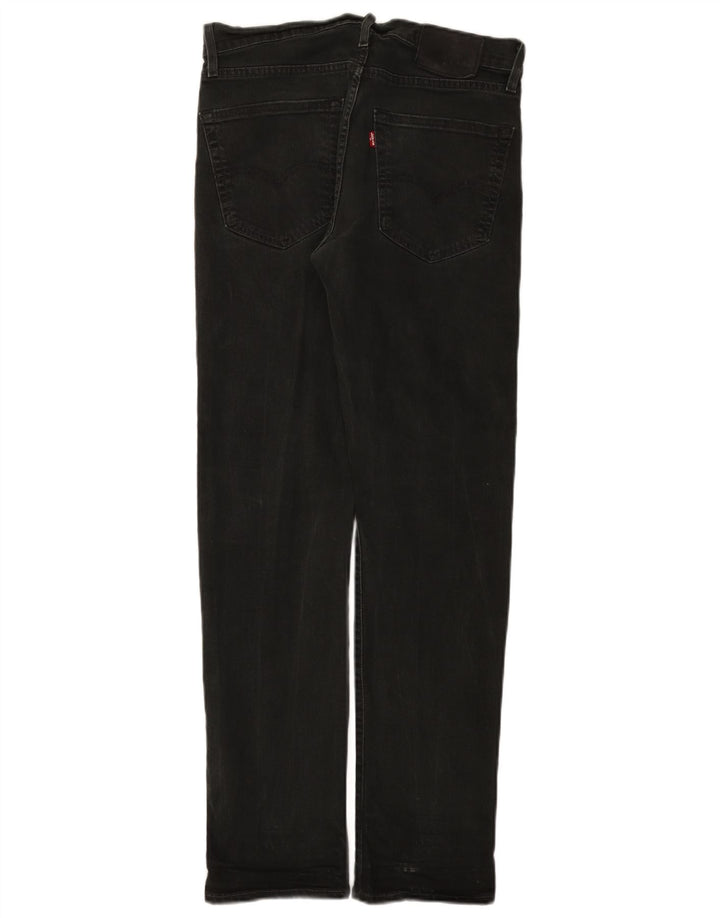 Levi's Mens Slim Jeans W30 L32 Black Cotton