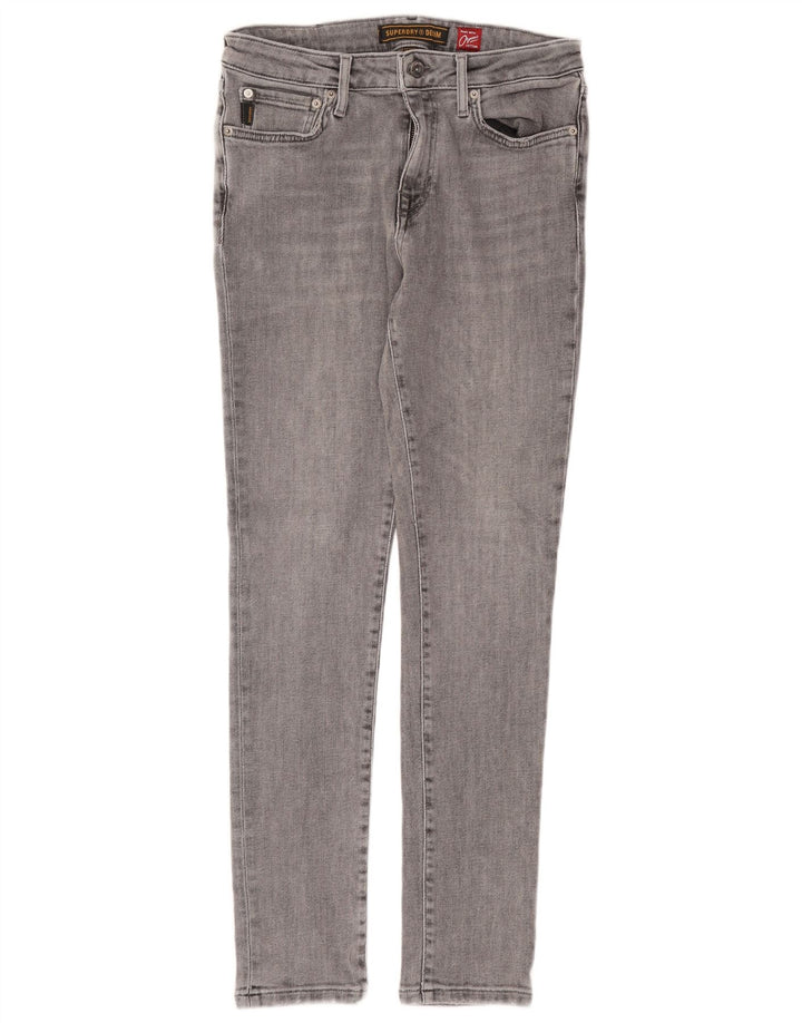 Superdry Mens Skinny Jeans W32 L32 Grey Cotton