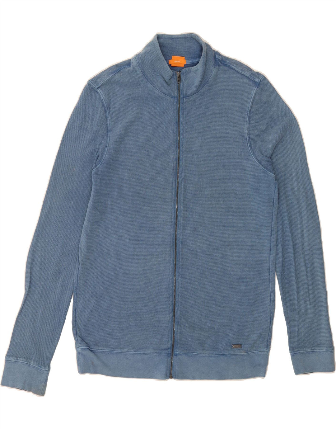 HUGO BOSS Mens Slim Fit Tracksuit Top Jacket Medium Blue Cotton Vintage Hugo Boss and Second-Hand Hugo Boss from Messina Hembry 