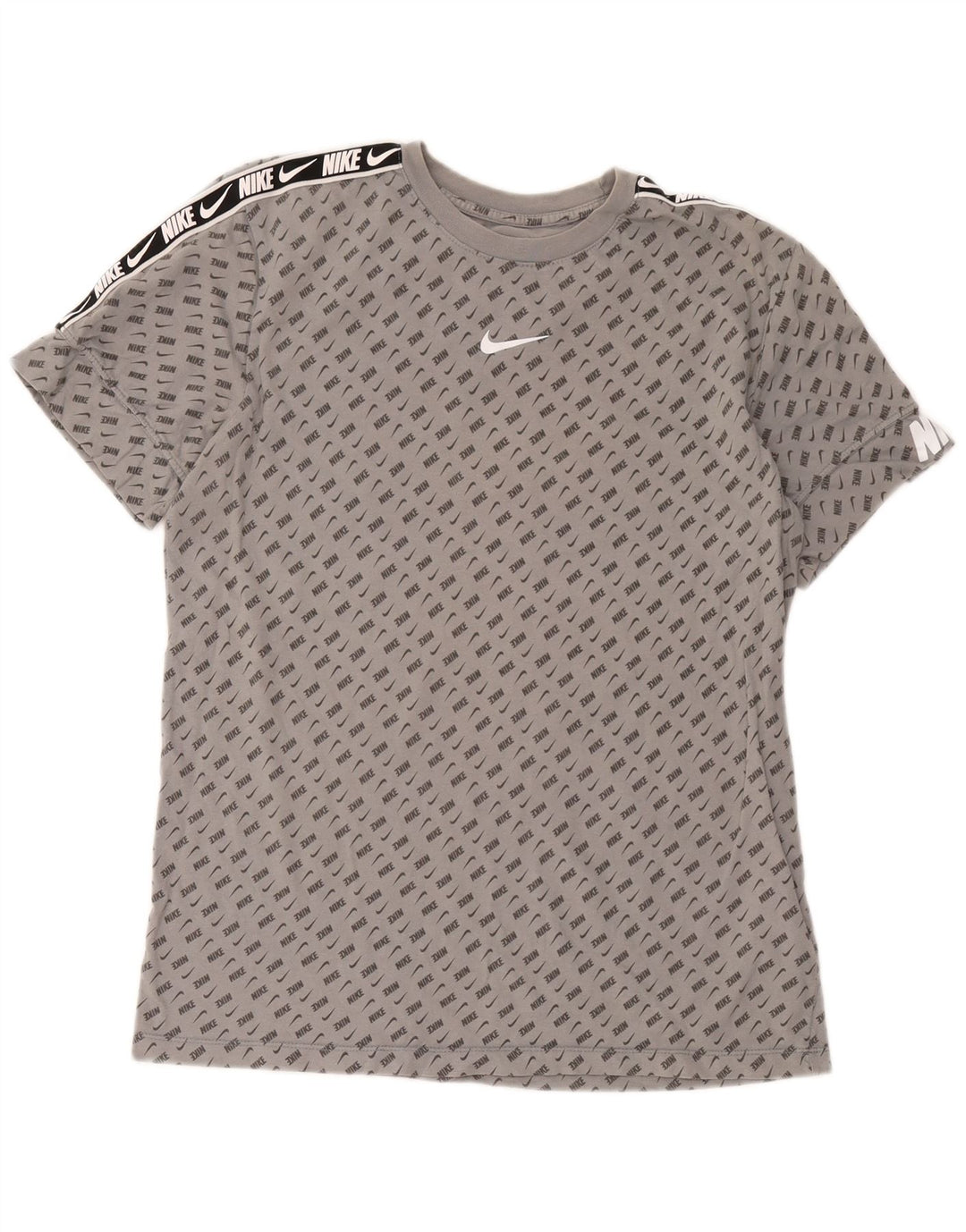 Nike Mens Graphic T-Shirt Top Medium Grey Spotted Cotton