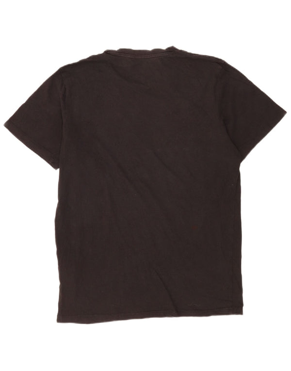 Jack & Jones Mens Graphic T-Shirt Top Small Black Cotton
