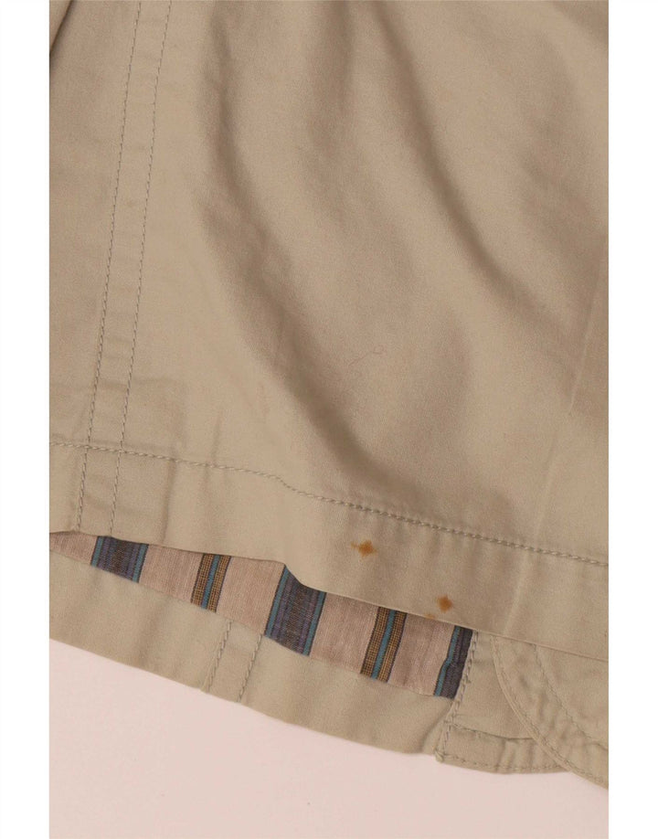 Vintage Mens Utility Jacket UK 40 Large Beige Cotton