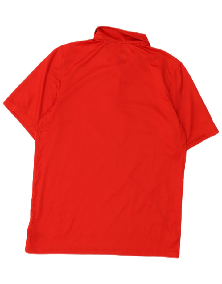 Nike Mens Dri Fit Polo Shirt Small Red Polyester