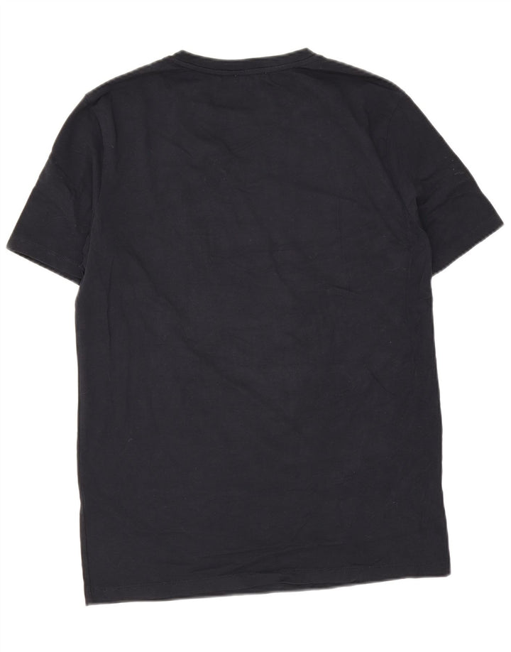 Zara Mens T-Shirt Top Large Navy Blue