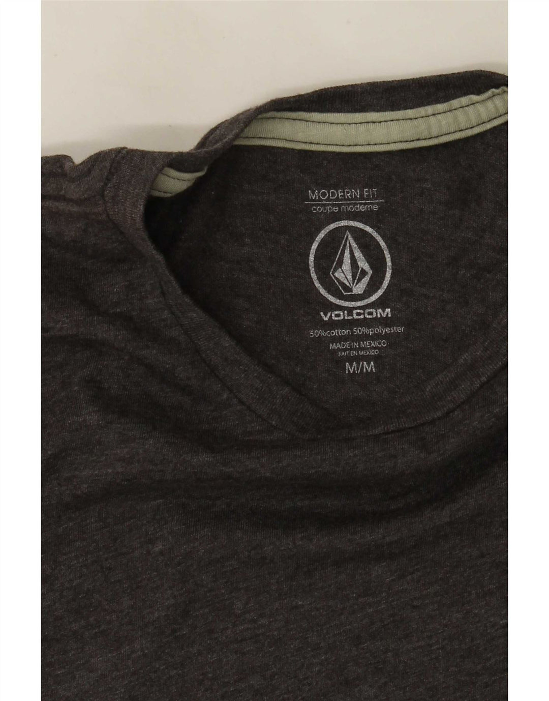 Volcom Mens Modern Fit Graphic T-Shirt Top Medium Grey Cotton