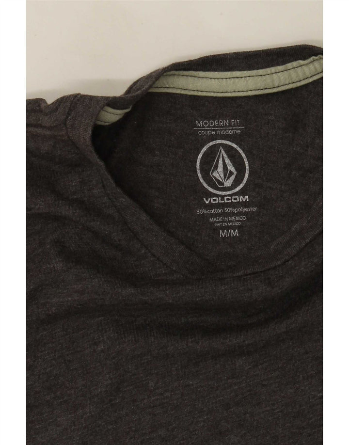 Volcom Mens Modern Fit Graphic T-Shirt Top Medium Grey Cotton