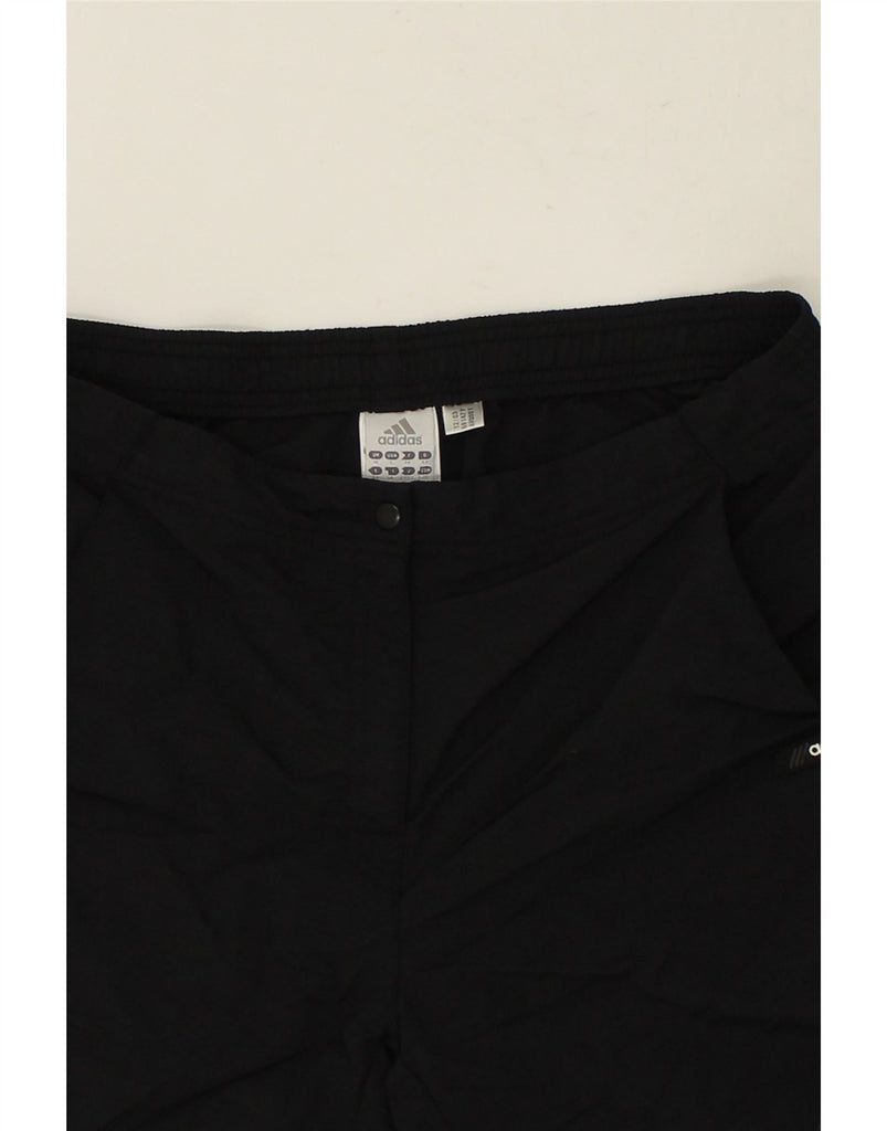 ADIDAS Womens Bermuda Shorts UK 18 XL W36  Black Polyamide Vintage Adidas and Second-Hand Adidas from Messina Hembry 