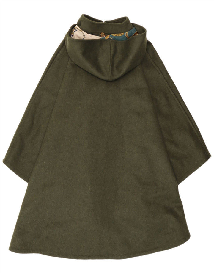 Gina Lebole Womens Hooded Poncho Coat One Size Khaki