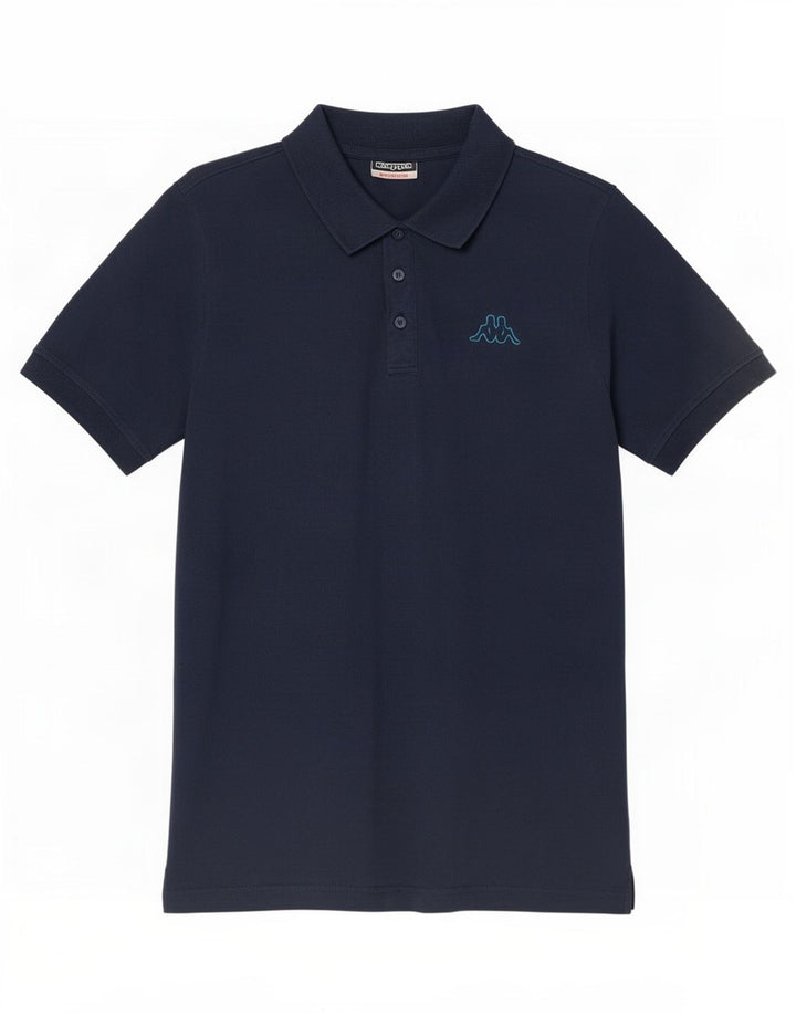 Kappa Mens Polo Shirt Medium Navy Blue Cotton