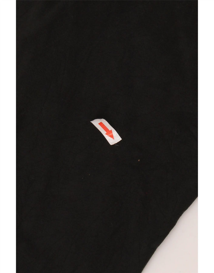ADIDAS Womens Leggings UK 12/14 Medium  Black Cotton