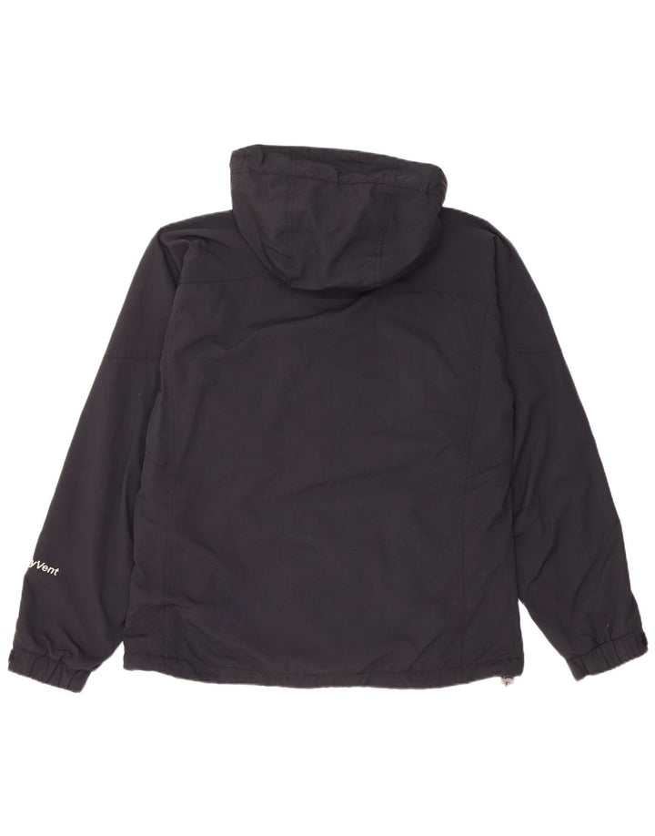 The North Face Womens Hooded Windbreaker Jacket UK 14 Medium Black