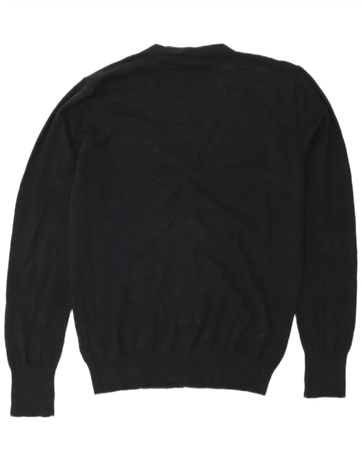 Diesel Mens Cardigan Sweater Large Black Cotton