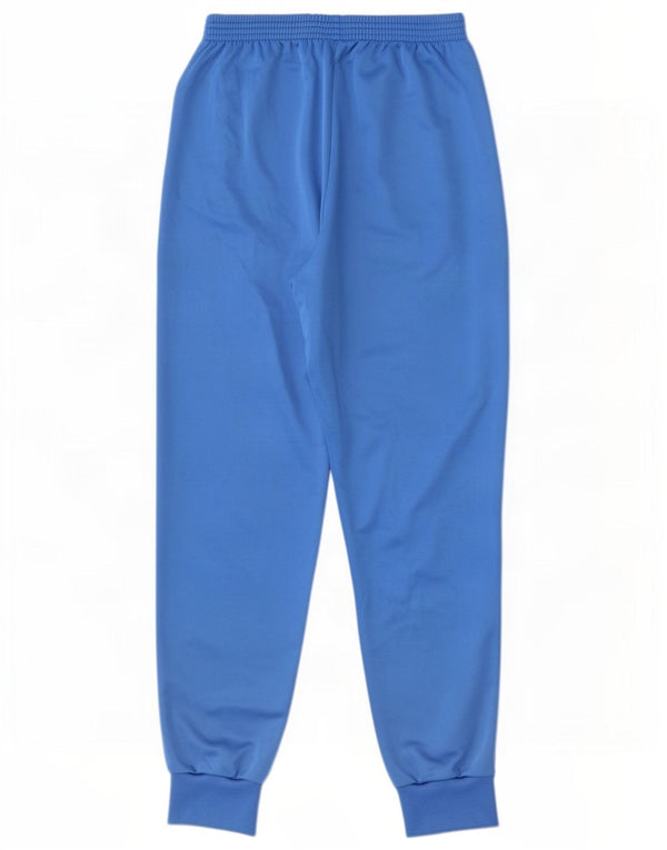 Vintage Mens Graphic Tracksuit Trousers Joggers Large Blue Polyester
