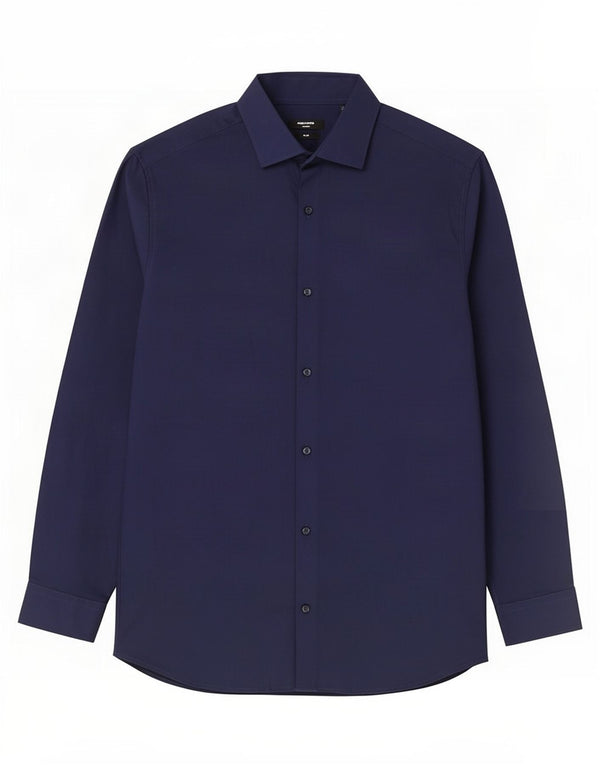 Jack & Jones Mens Slim Shirt Large Navy Blue Cotton