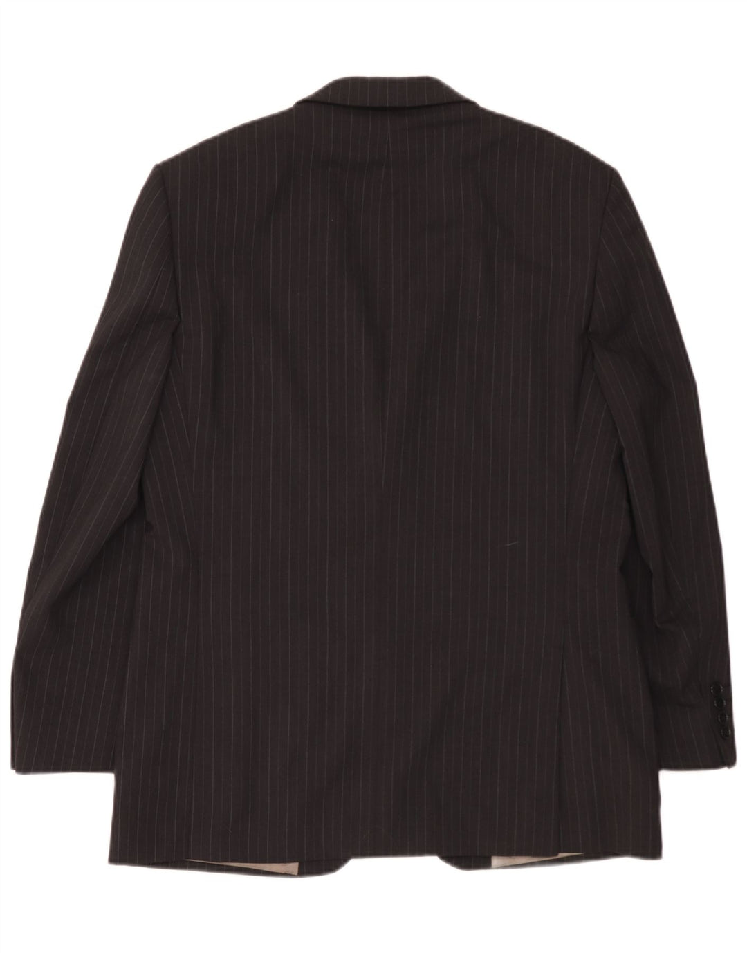 Marks & Spencer Mens 2 Button Blazer Jacket UK 40 Medium Grey Pinstripe