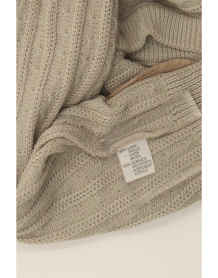 Explorer Mens Cardigan Sweater IT 52 Large Beige Wool