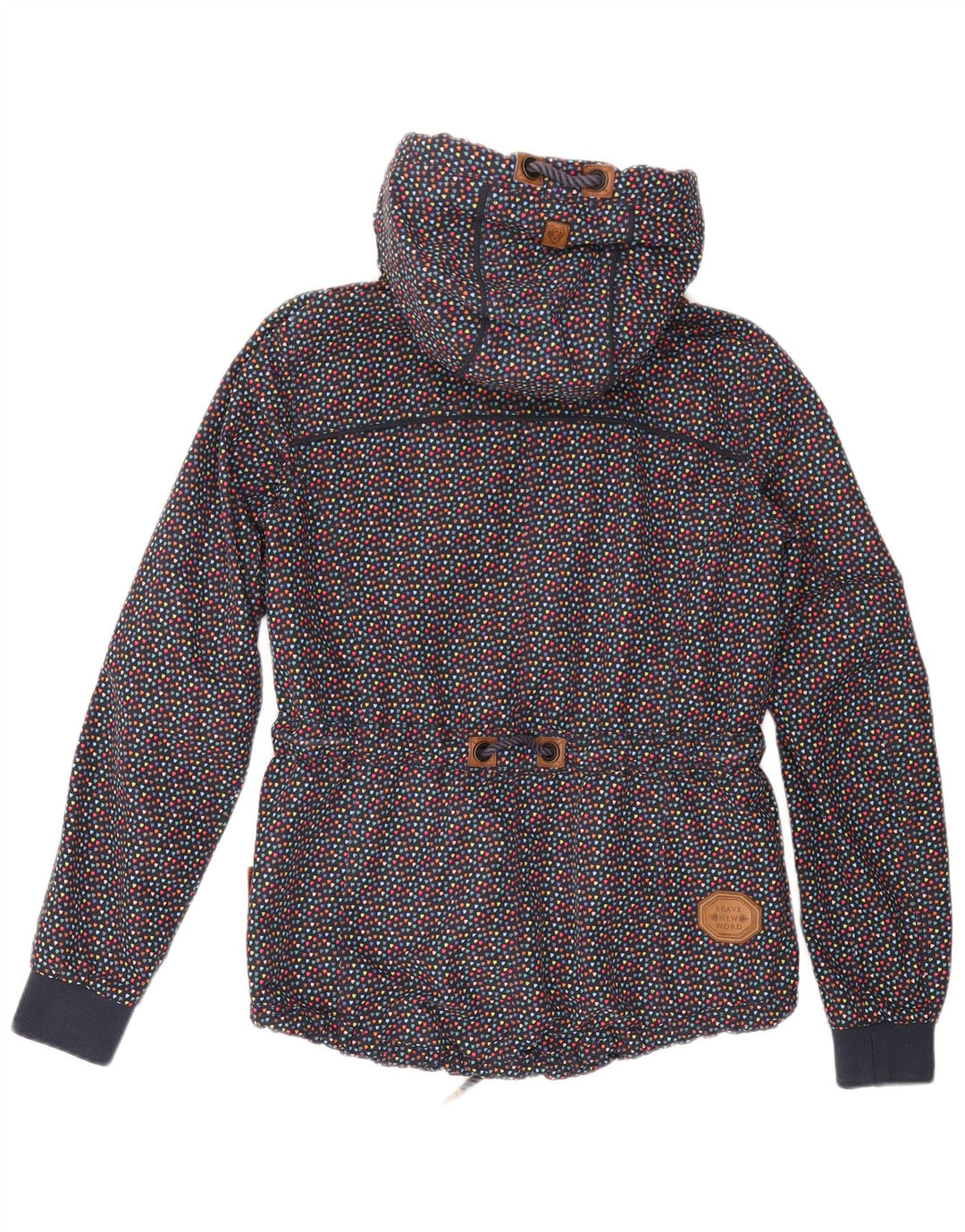Naketano Womens Windbreaker Jacket UK 14 Medium Multicoloured Flecked