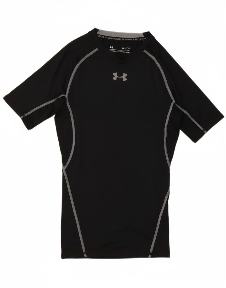 Under Armour Womens Graphic T-Shirt Top UK 8 Small Black Polyester