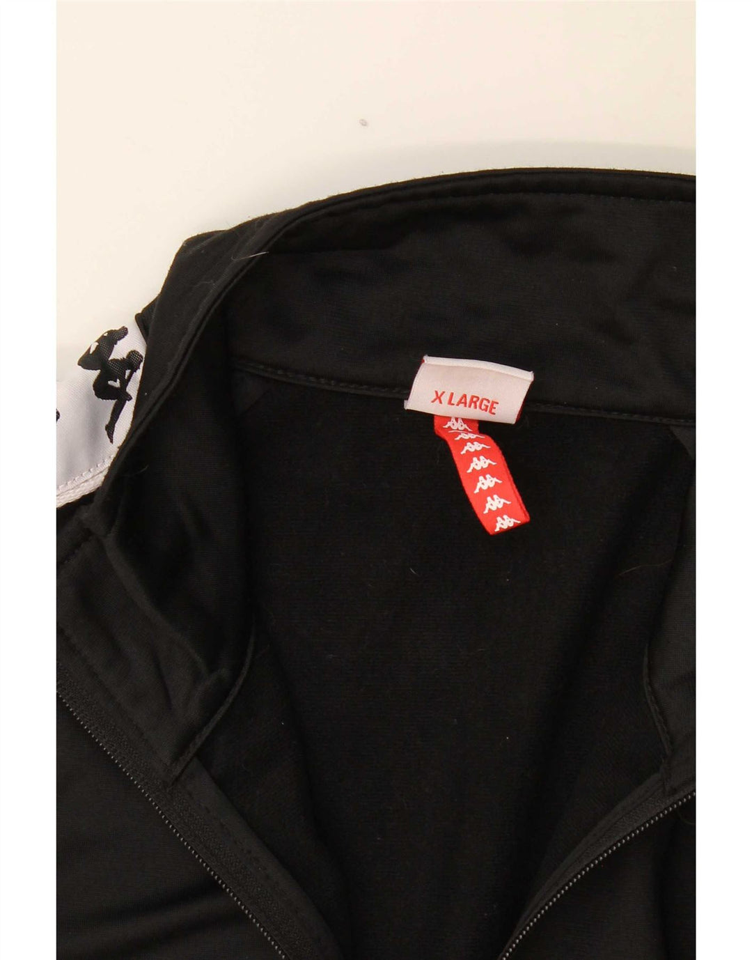 Kappa Mens Graphic Tracksuit Top Jacket XL Black Colourblock