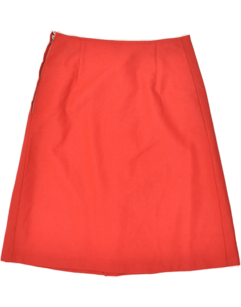 TREVIRA Womens A-Line Skirt W30 Medium  Red Polyester Vintage Trevira and Second-Hand Trevira from Messina Hembry 