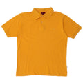 Asics Mens Polo Shirt Medium Yellow Cotton