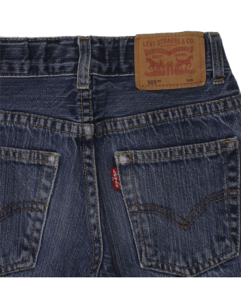 LEVI'S Boys 505 Denim Shorts 5-6 Years W20  Navy Blue Cotton | Vintage Levi's | Thrift | Second-Hand Levi's | Used Clothing | Messina Hembry 