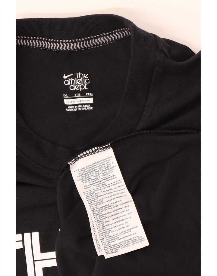 Nike Mens Graphic Vest Top 2XL Black Cotton