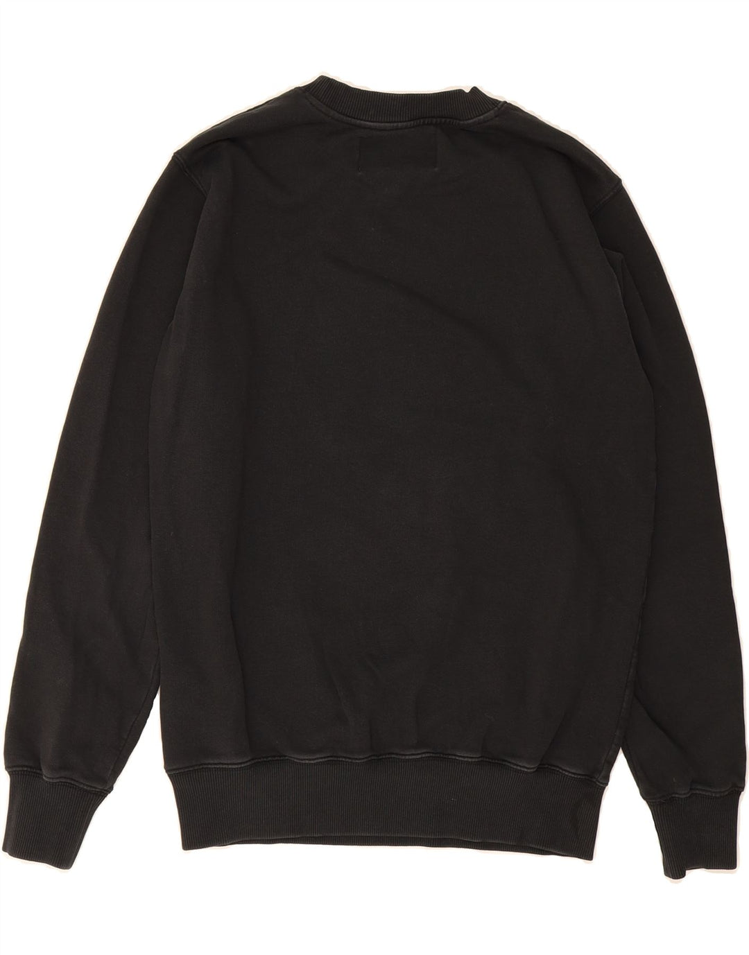 CALVIN KLEIN JEANS Mens Graphic Sweatshirt Jumper Medium Black Cotton Vintage Calvin Klein Jeans and Second-Hand Calvin Klein Jeans from Messina Hembry 