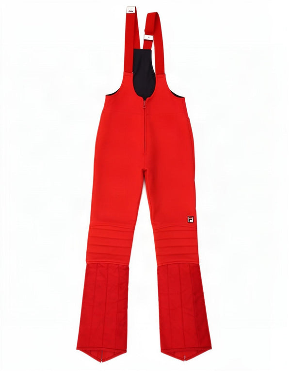 Fila Womens Dungarees Ski Trousers UK 12 Medium Red