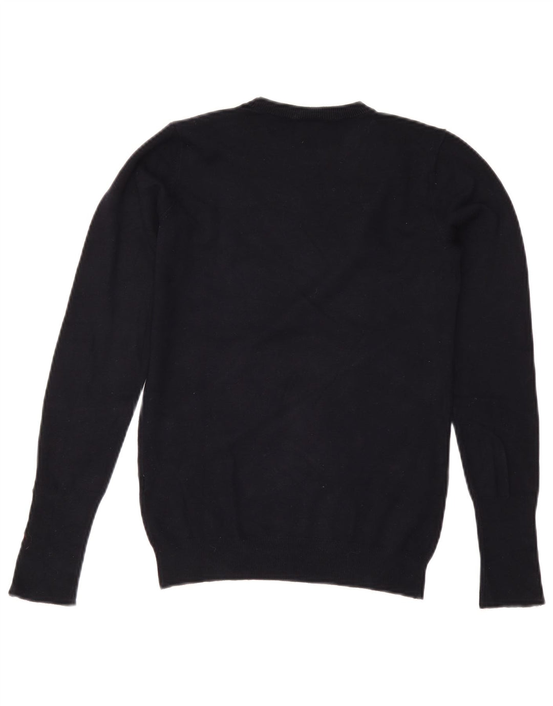 Zara Womens Crew Neck Jumper Sweater UK 12 Medium Navy Blue
